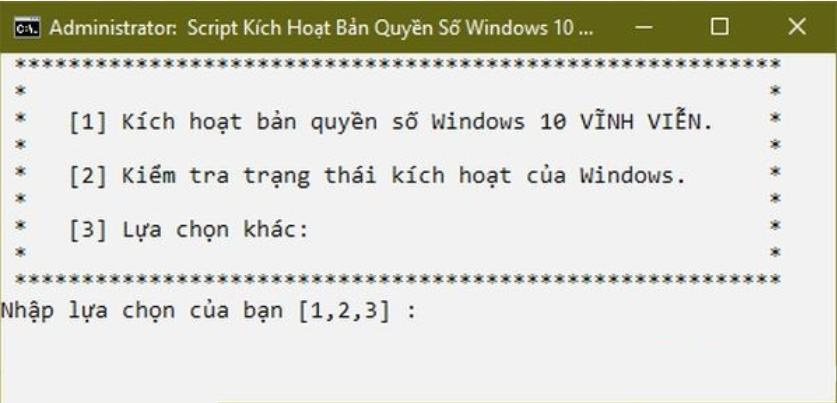 Active Windows 10 bang Script