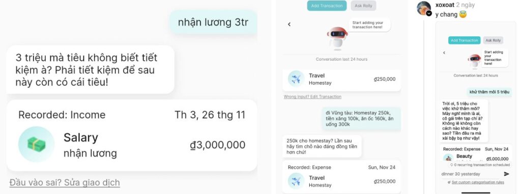 Cách Rolly hỗ trợ quản lý chi tiêu hiệu quả