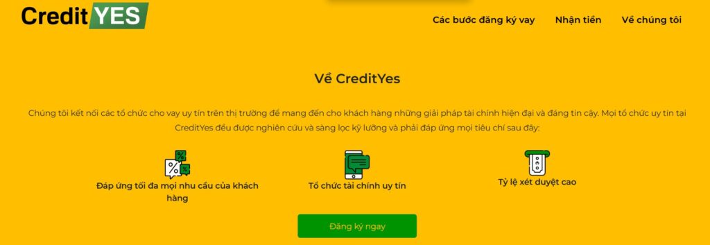 Credityes.vn - Vay tiền online nhanh, kể cả khi nợ xấu 3 credit yes