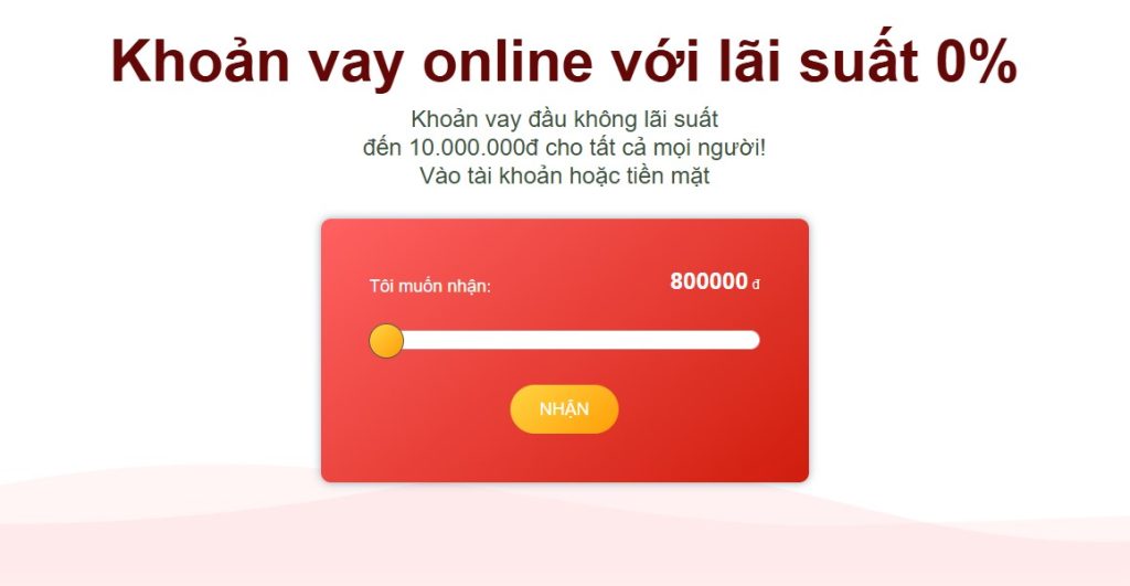 creditnice.vn - Khoản vay online với lãi suất 0%
